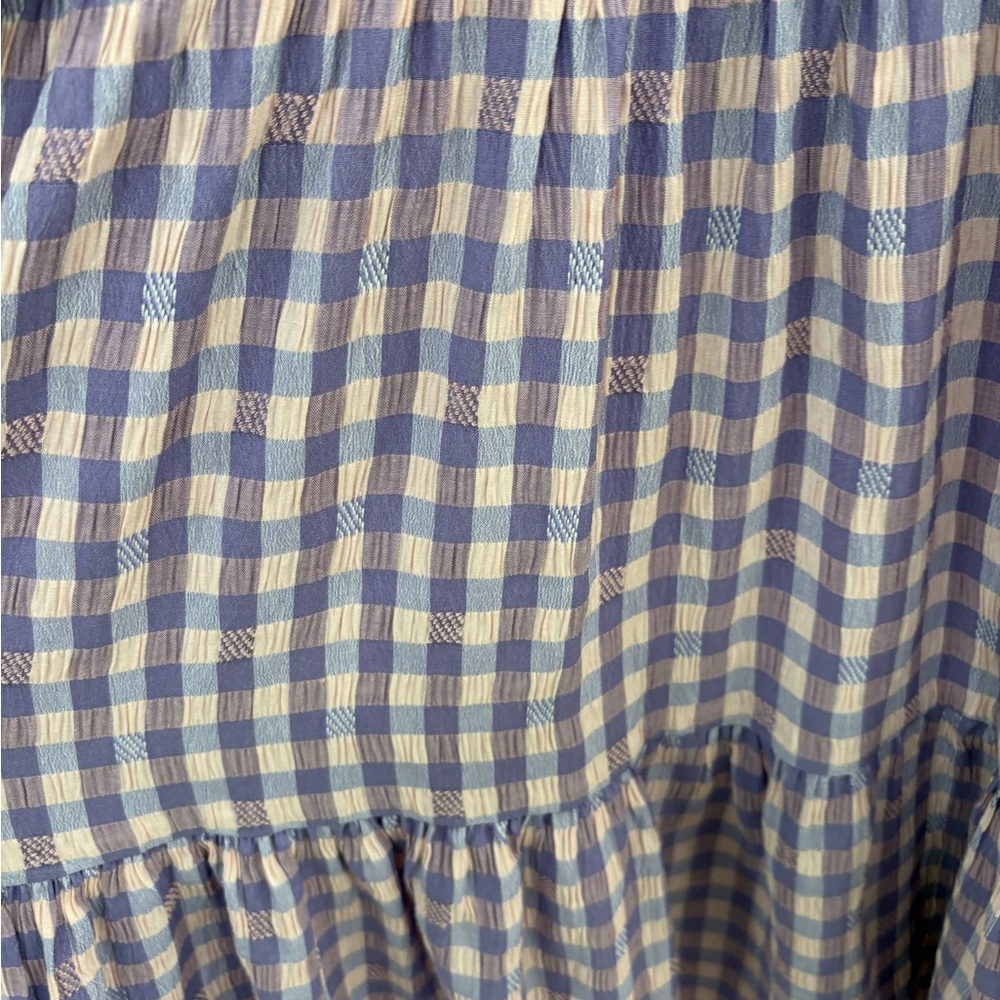 Hyacinth House Tuckernuck Sutton Purple Pink Gingham Mini Dress Size Small - Picture 14 of 15
